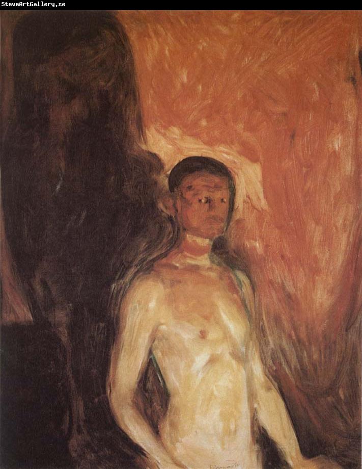 Edvard Munch The Self-Portrait of hell
